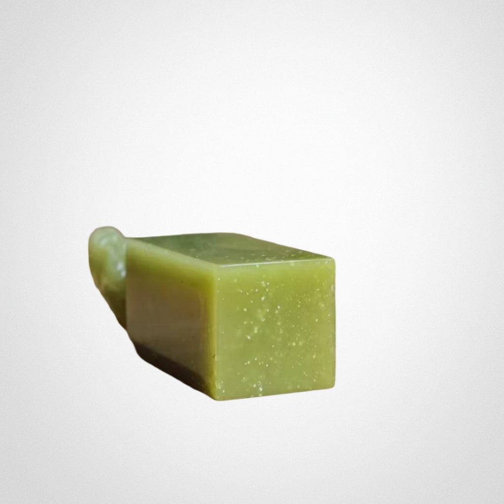 Snowflake-Frozen Apple Green Lion Seal Ornament