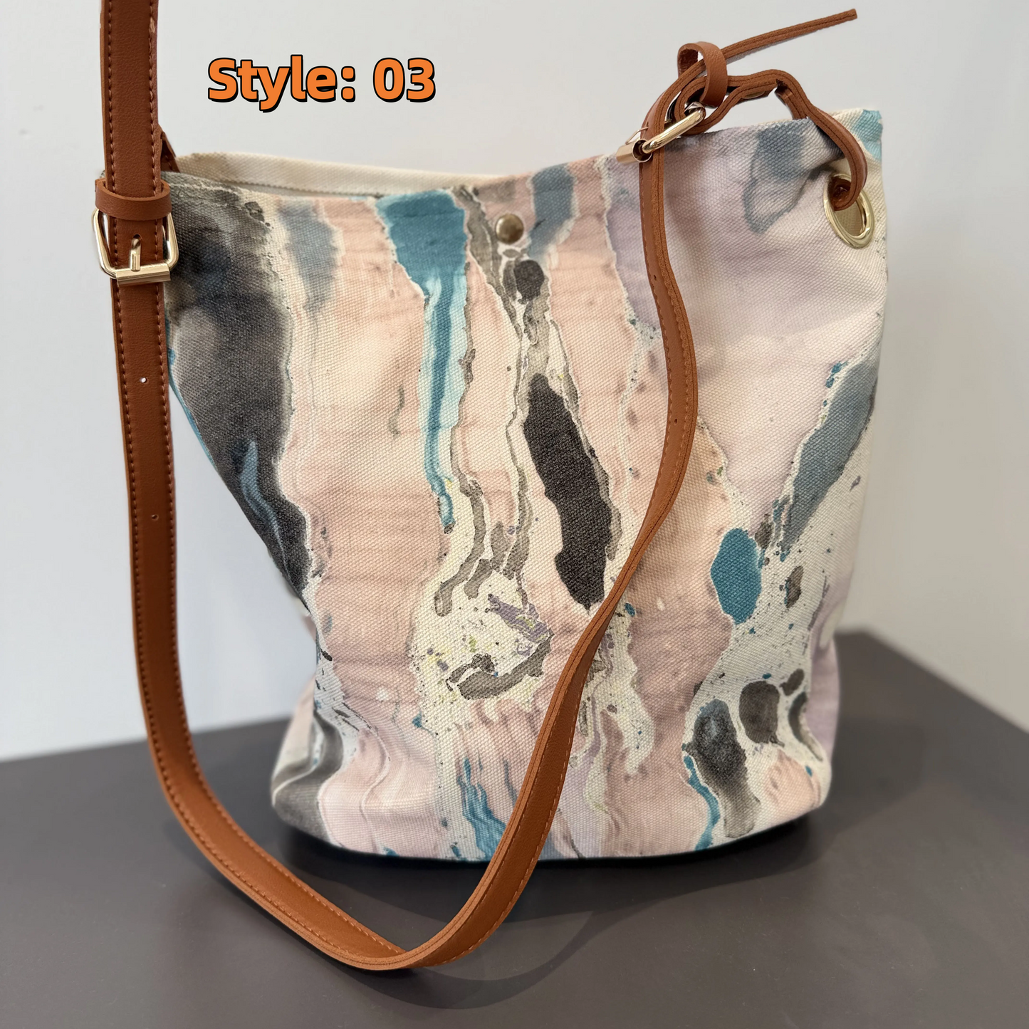 Marble Stream Tote Bag