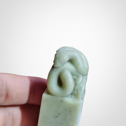 Qingtian Stone Spirit Snake Seal Pendant