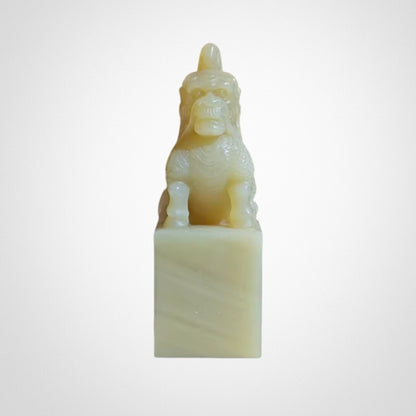 Laos Stone Unicorn Seal Pendant