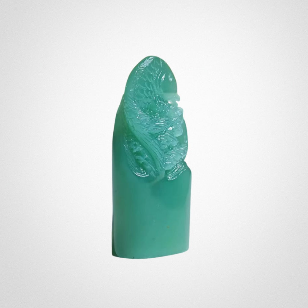 Ya'an Green Twin Fish Seal Ornament