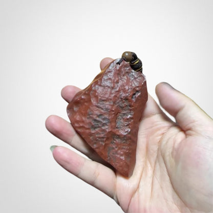 The child asked the Buddha Gobi original stone carving cultural toys handle piece pendant pendant