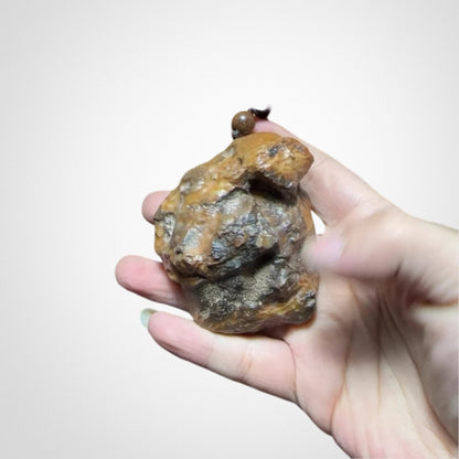 Daheitian Gobi raw stone carving cultural handles pendants