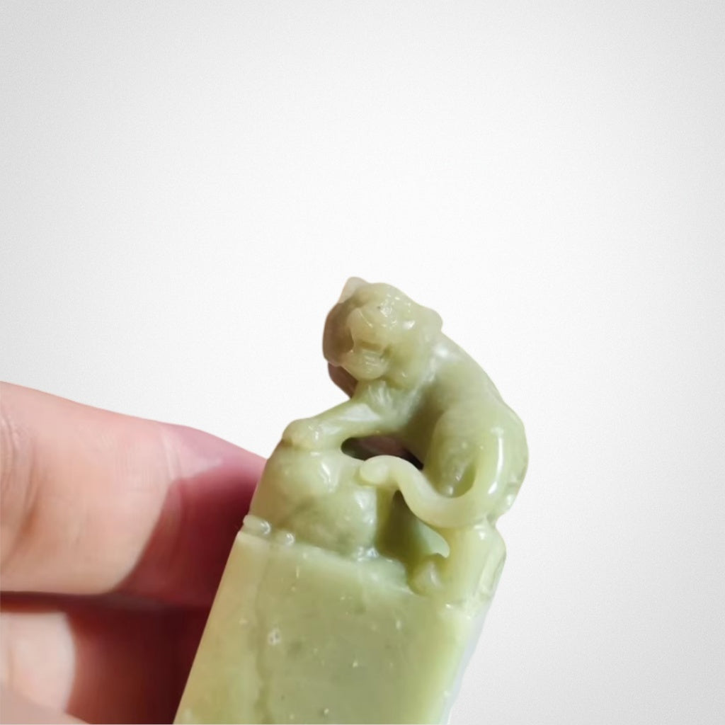 Qingdao Stone Tiger Seal Ornament