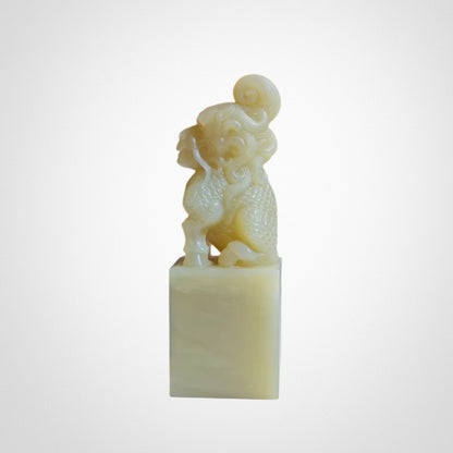 Laos Stone Unicorn Seal Pendant