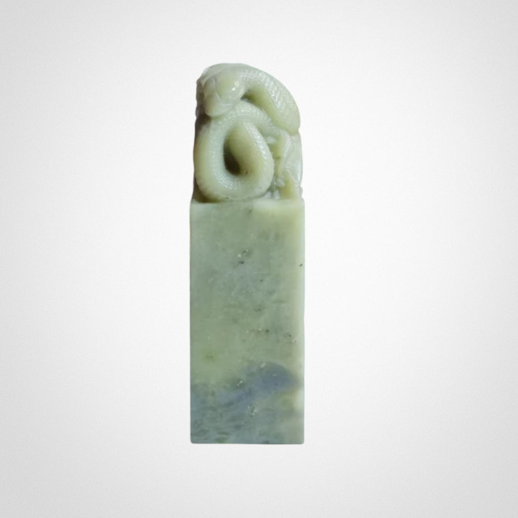 Qingtian Stone Spirit Snake Seal Pendant